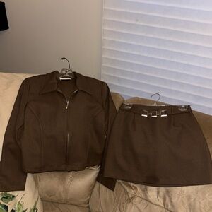 A. BYER matching skirt and jacket great quality!